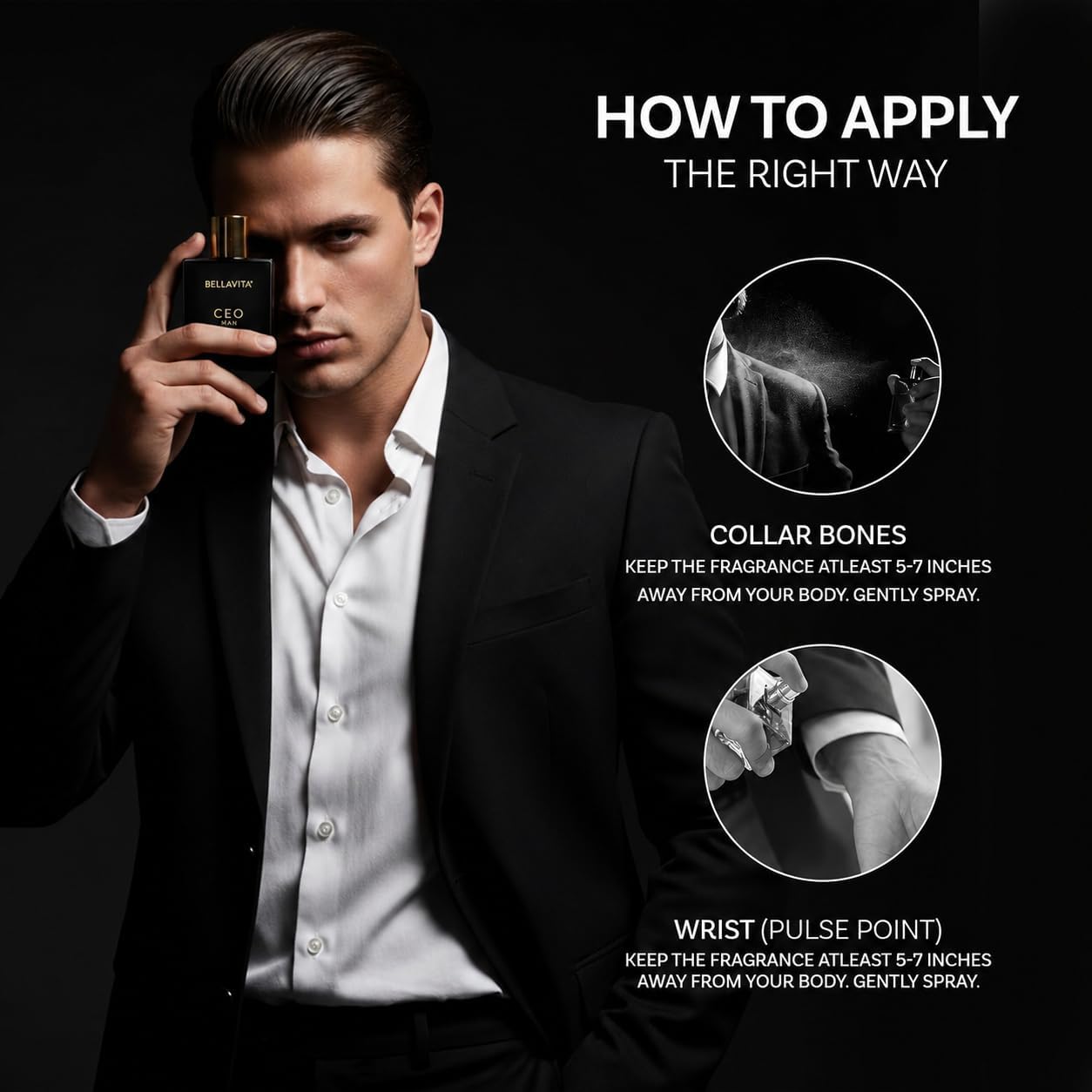 Bella Vita CEO Man Eau De Parfum, 20ml, Office Wear Fragrance for Men - front view (10)
