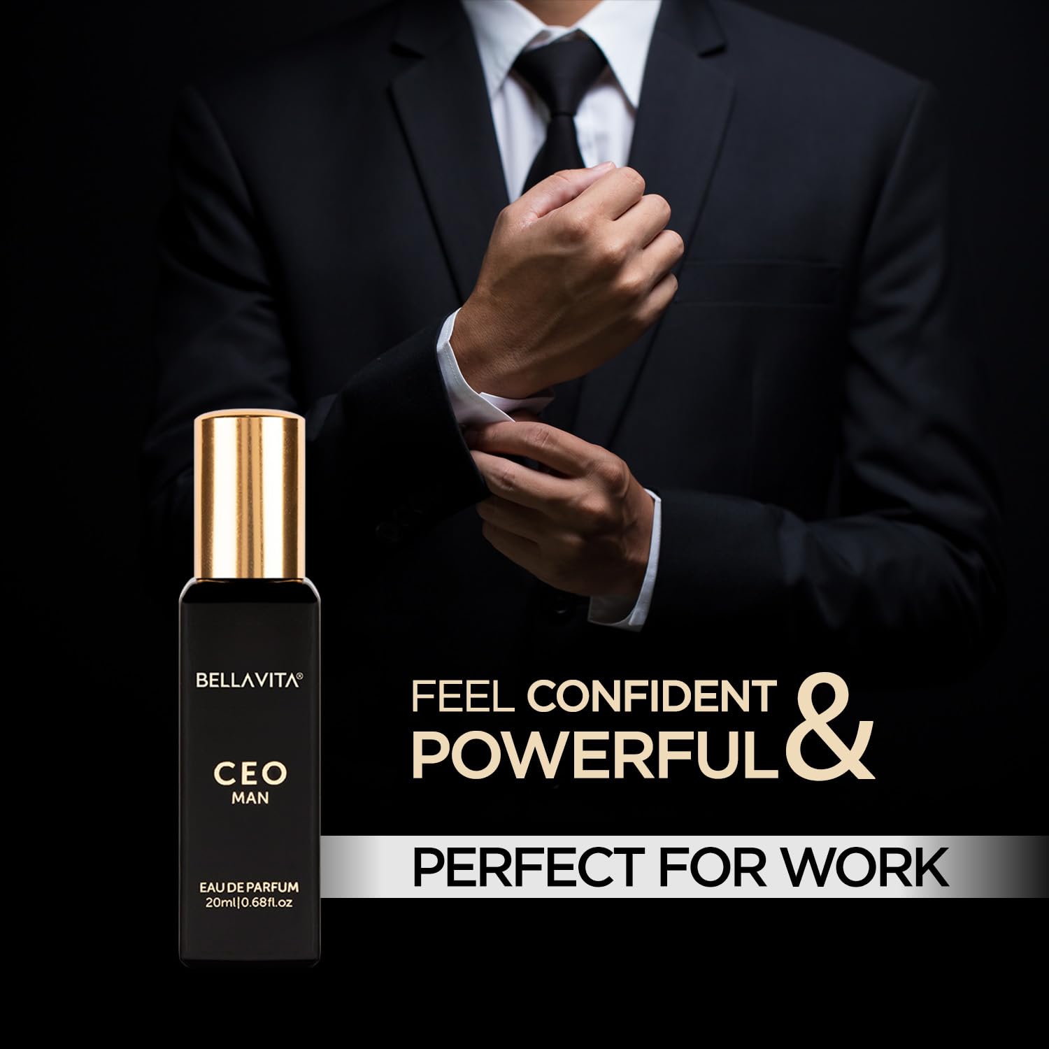 Bella Vita CEO Man Eau De Parfum, 20ml, Office Wear Fragrance for Men - front view