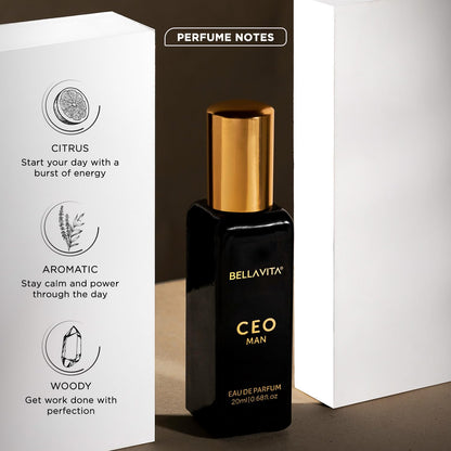 Bella Vita CEO Man Eau De Parfum, 20ml, Office Wear Fragrance for Men - back view