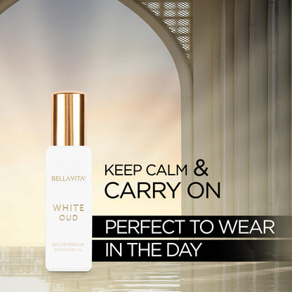 Bella Vita Organic CEO Man & White Oud Eau de Parfum Duo, 2x20ml, Unisex Woody Spicy Citrus Fragrance - close-up detail