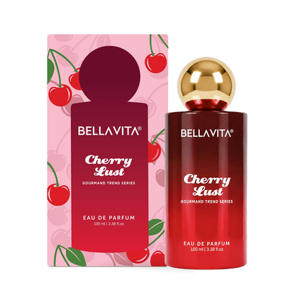 Bella Vita Organic Cherry Lust Eau de Parfum, 100ml, Unisex Gourmand Fragrance with Cherry, Strawberry, Vanilla and Marshmall