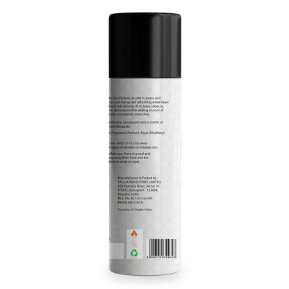 Bella Vita Oud White Body Deo 150ml - No Gas Long Lasting Deodorant Spray for Men - close-up detail
