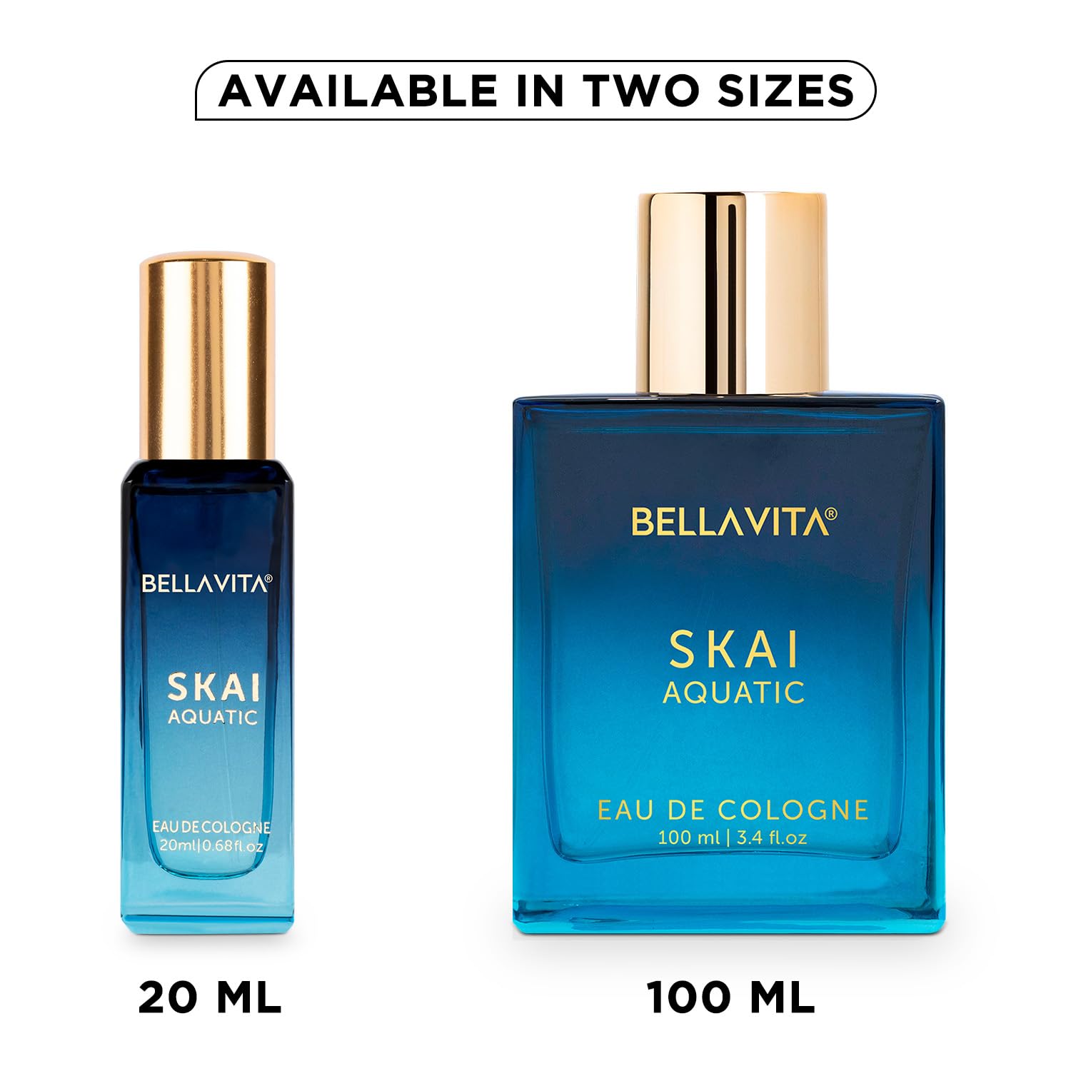 Bella Vita Skai Aquatic Eau de Cologne, 20ml, Unisex Woody Fragrance with Bergamot, Lavender & Patchouli - in use