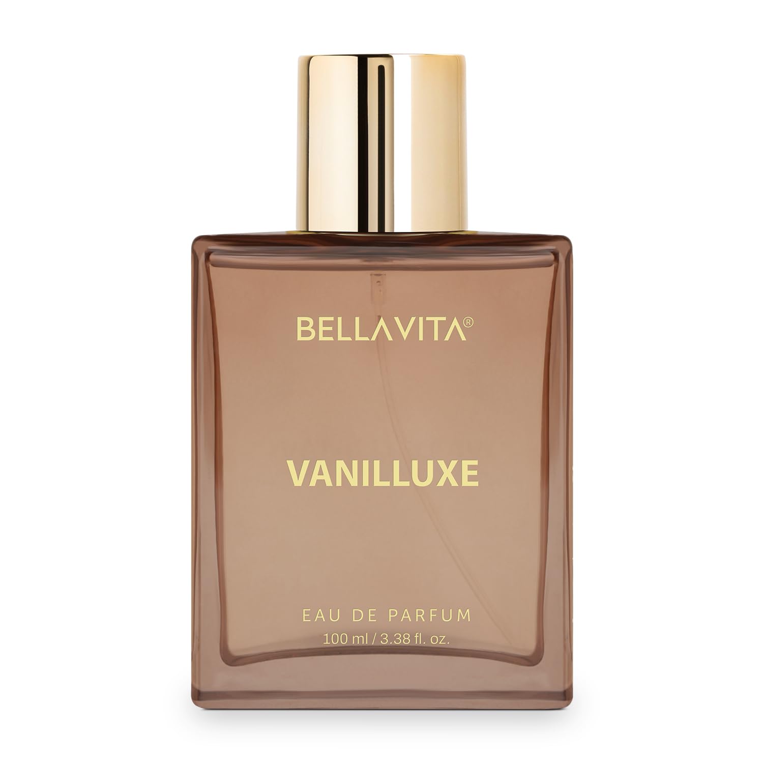 BELLAVITA Vanilluxe Eau de Parfum, 100ml, Unisex Fragrance with Cedarwood, Jasmine & Musk