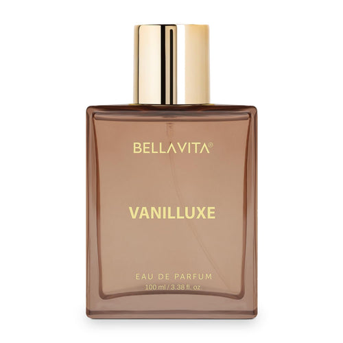 BELLAVITA Vanilluxe Eau de Parfum, 100ml, Unisex Fragrance with Cedarwood, Jasmine & Musk