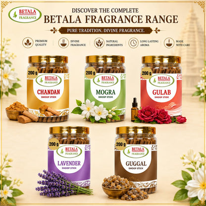 BETALA FRAGRANCE Chandan Sandalwood Dhoop Sticks, Incense Sticks for Pooja with Holder - close-up detail