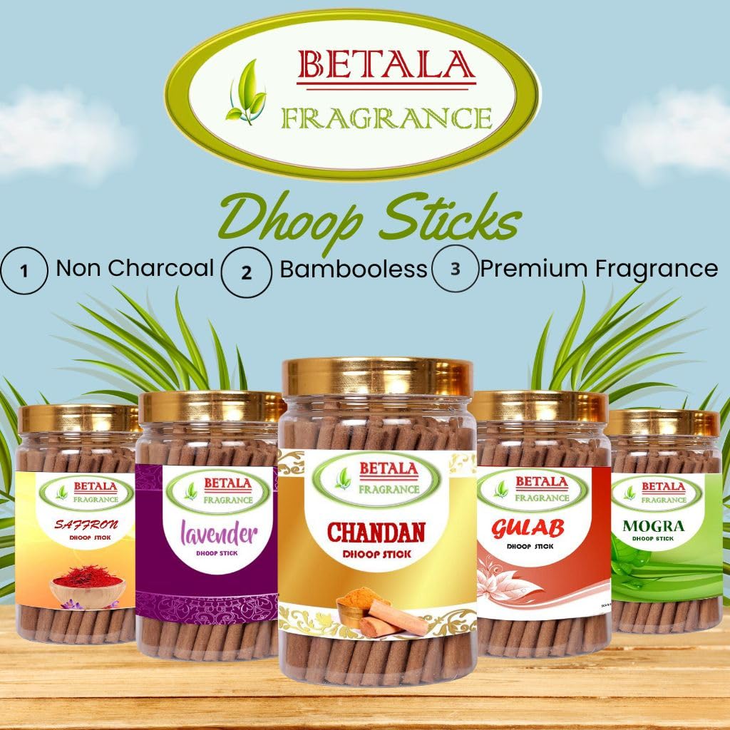 BETALA FRAGRANCE Chandan Sandalwood Dhoop Sticks, Incense Sticks for Pooja with Holder - close-up detail (18)