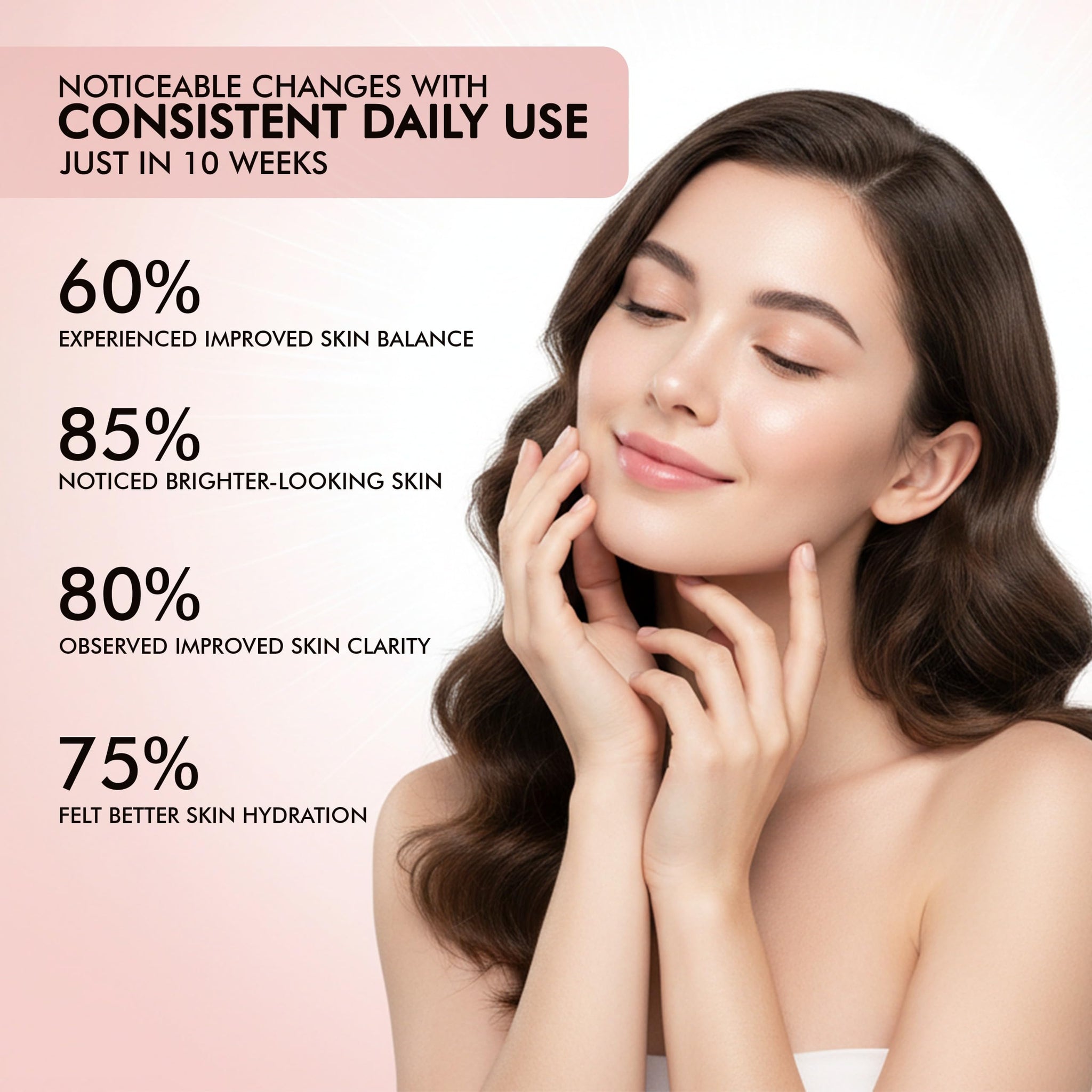 BEYUVANA Glow Essence Skin Supplement Powder with Glutathione, Vitamin C & E, Green Tea Extract - back view (13)
