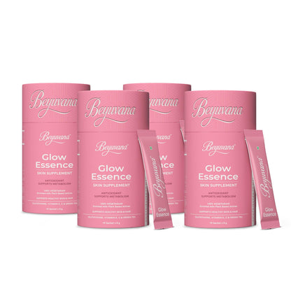 BEYUVANA Glow Essence Skin Supplement Powder with Glutathione, Vitamin C & E, Green Tea Extract (22)