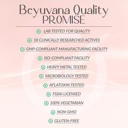 BEYUVANA Glow Essence Skin Supplement Powder with Glutathione, Vitamin C & E, Green Tea Extract - in use