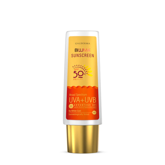 Bi-Luma Sunscreen SPF 50+ PA++++ 50ml, Broad Spectrum UVA/UVB, Paraben-Free, Fragrance-Free, for All Skin Types