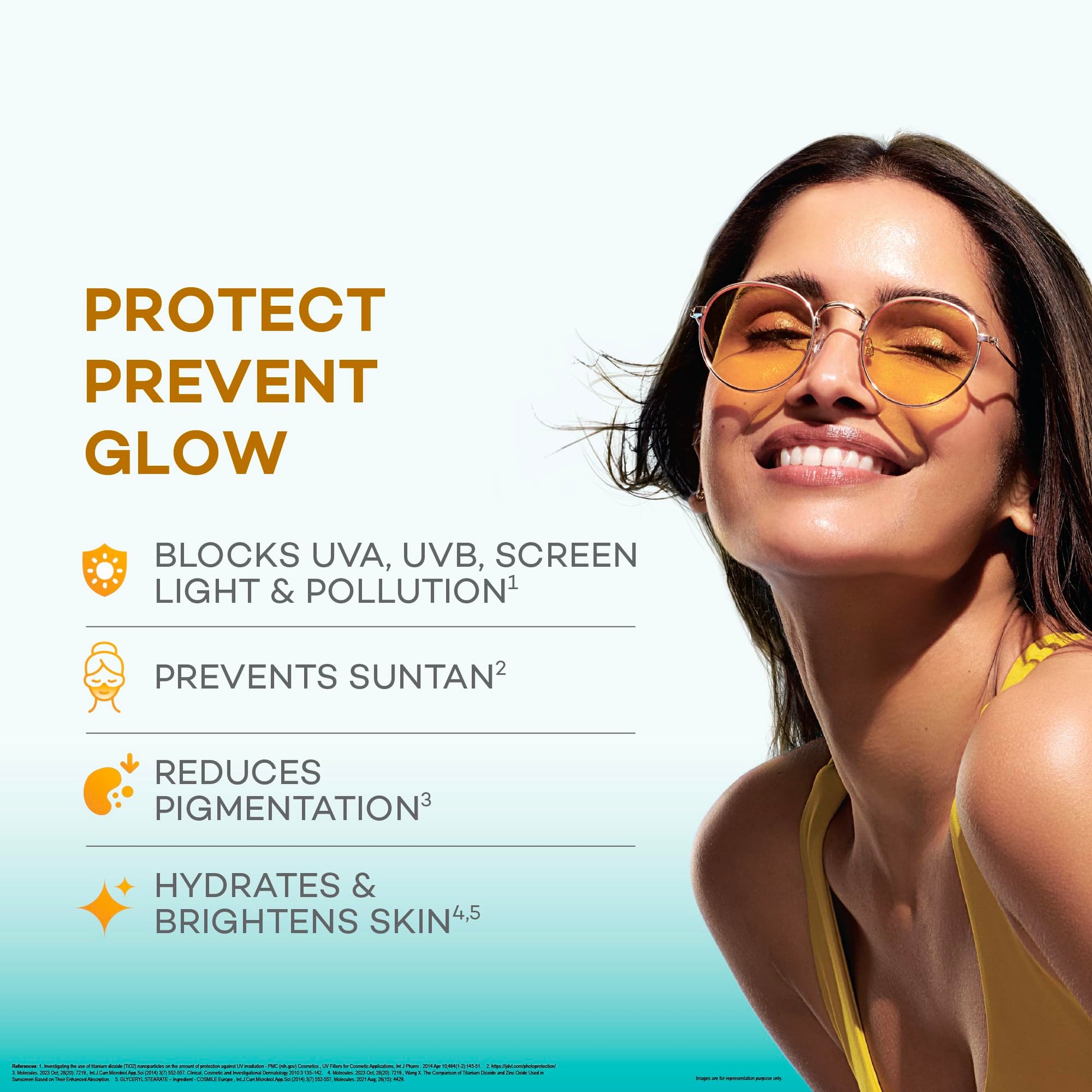 Bi-Luma Sunscreen SPF 50+ PA++++ 50ml, Broad Spectrum UVA/UVB, Paraben-Free, Fragrance-Free, for All Skin Types - in use