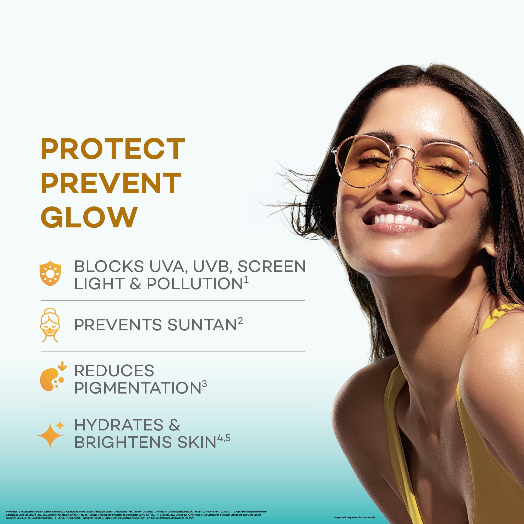 Bi-Luma Sunscreen SPF 50+ PA++++ 50ml, Broad Spectrum UVA/UVB, Paraben-Free, Fragrance-Free, for All Skin Types - in use