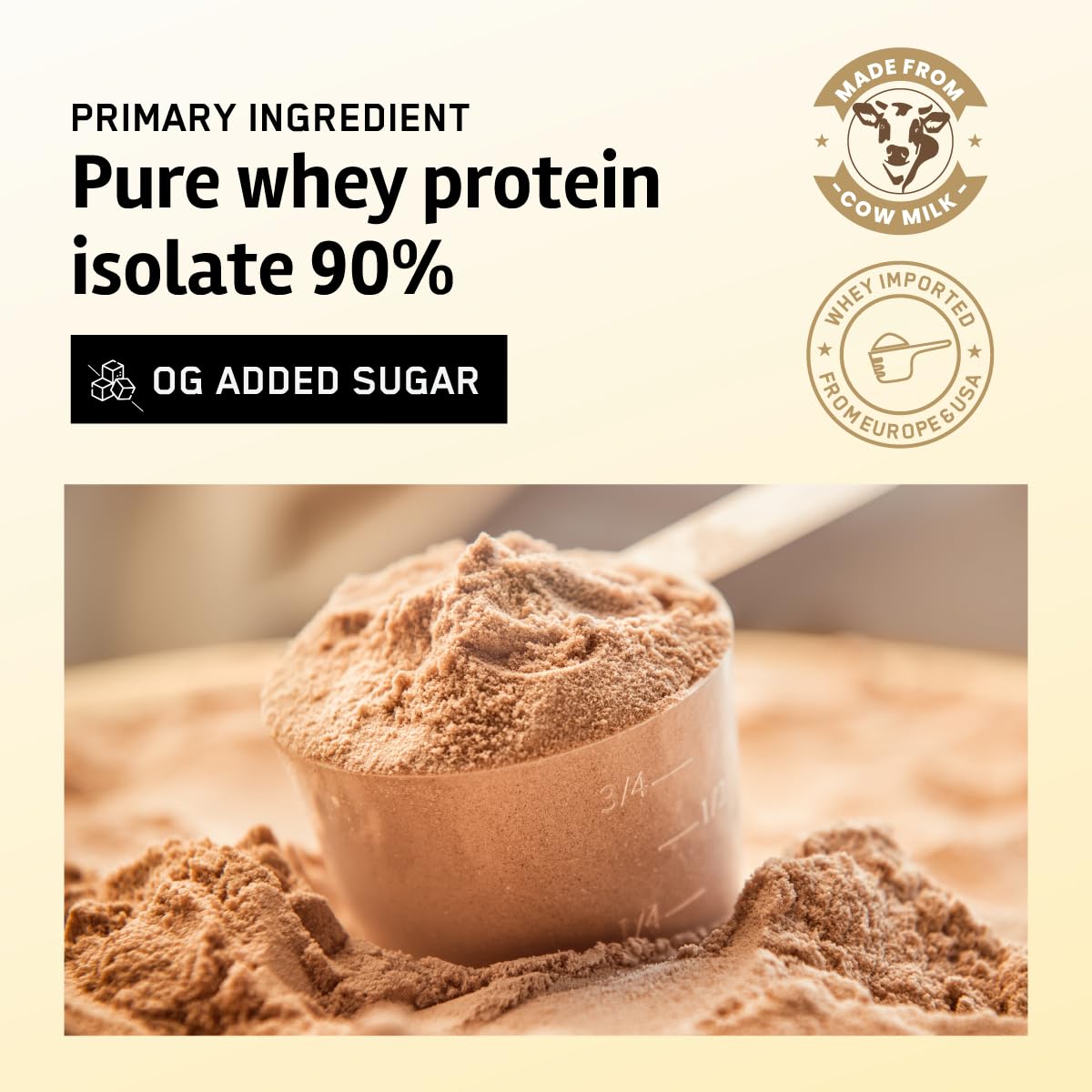 Bigmuscles Nutrition Gold Whey Isolate (1kg, Arabica Coffee) | 27g Whey Protein Isolate 90% | 7 Natural Ingredients Only | 0 