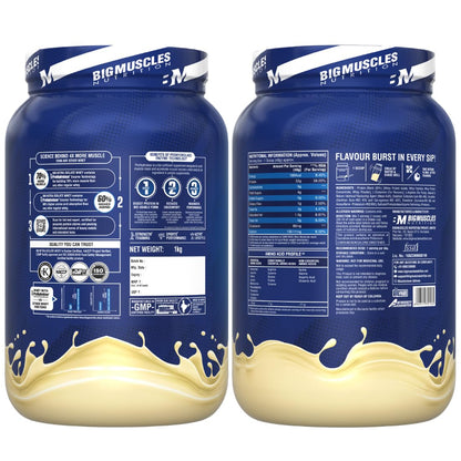 Bigmuscles Nutrition Nitra Isolate Whey Protein Powder, 1kg, Adult Supplement - in use (13)
