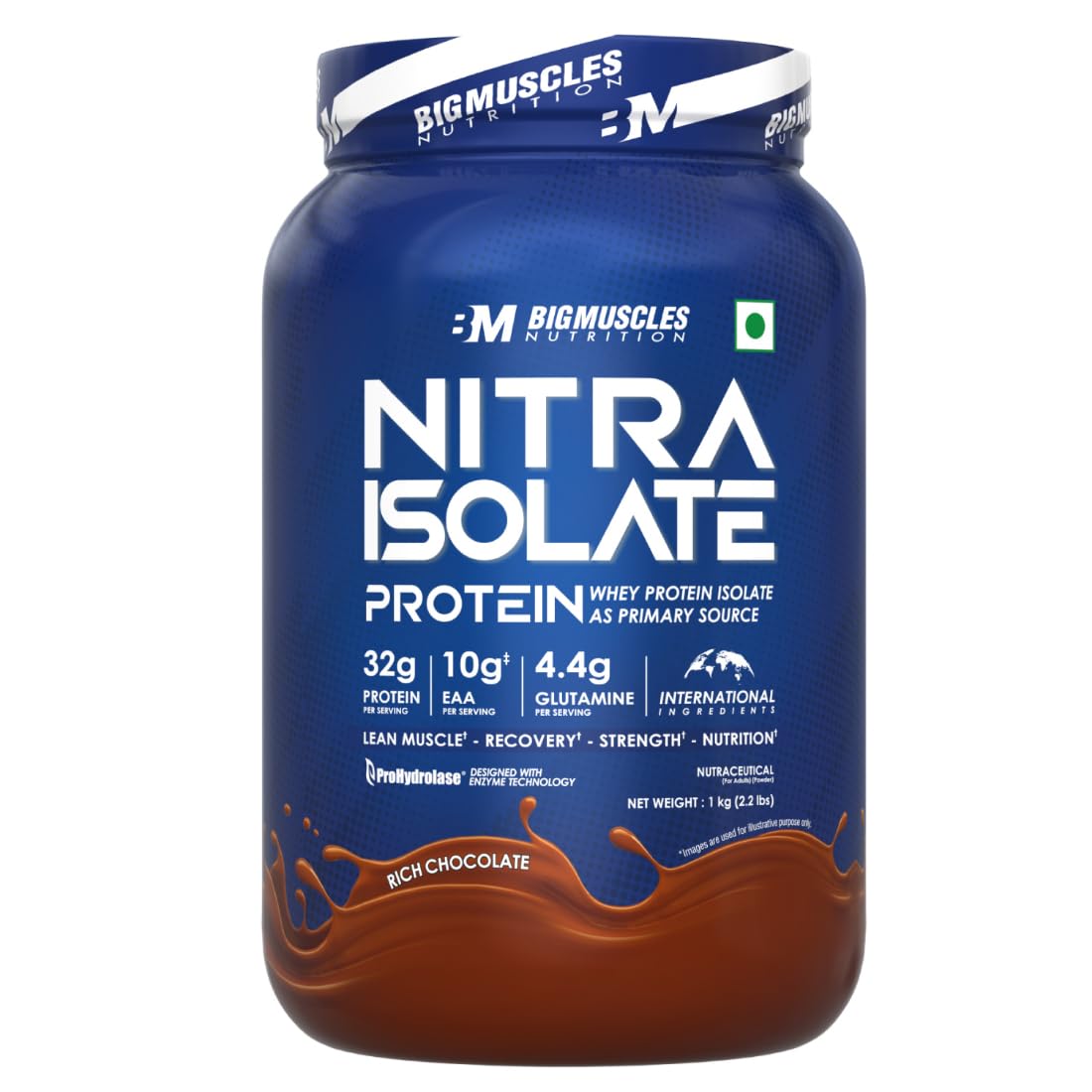 Bigmuscles Nutrition Nitra Isolate Whey Protein Powder, 1kg, Adult Supplement (14)