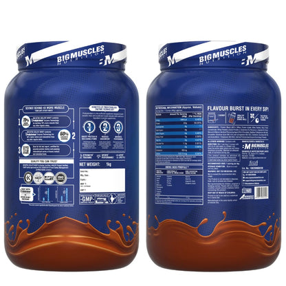 Bigmuscles Nutrition Nitra Isolate Whey Protein Powder, 1kg, Adult Supplement - in use (15)