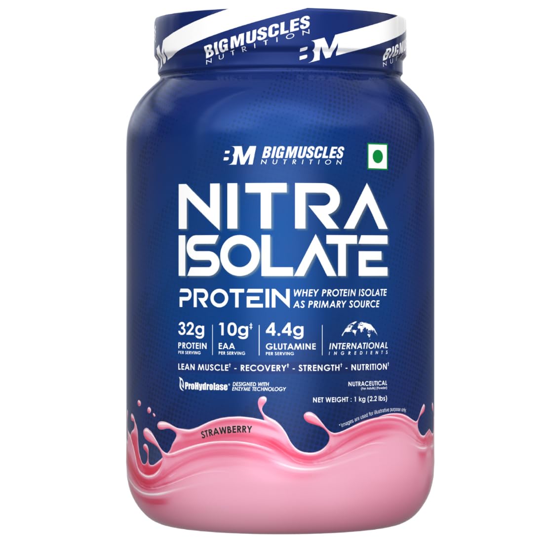 Bigmuscles Nutrition Nitra Isolate Whey Protein Powder, 1kg, Adult Supplement (16)