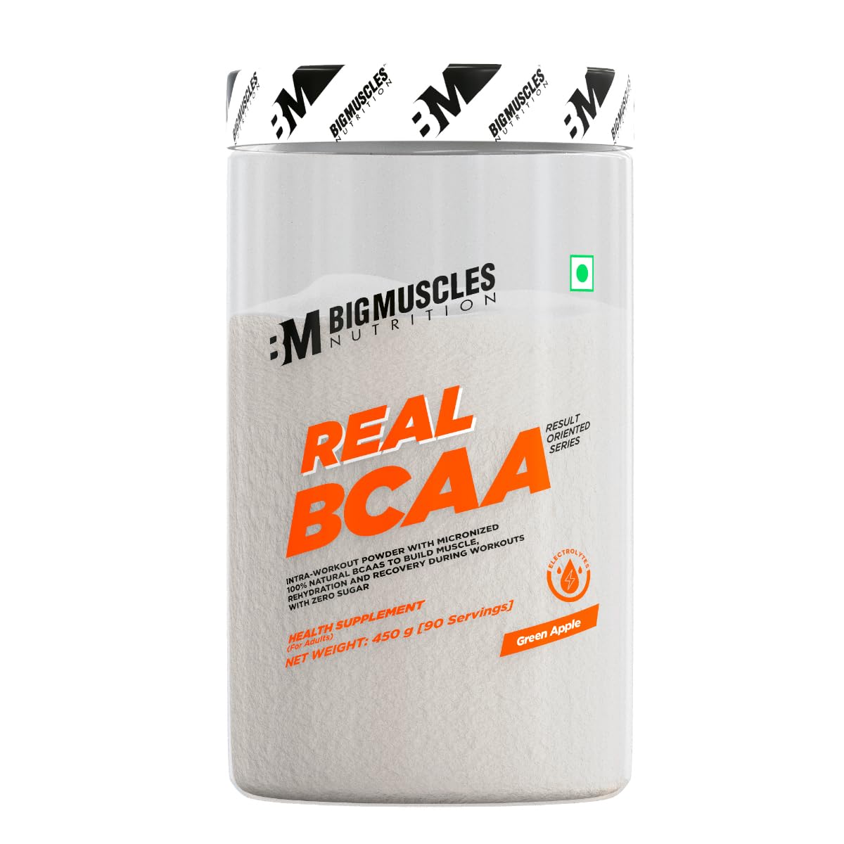 Bigmuscles Nutrition Real BCAA Powder, Vegan Micronized BCAA Supplement, 5g per Serving (11)
