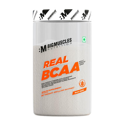 Bigmuscles Nutrition Real BCAA Powder, Vegan Micronized BCAA Supplement, 5g per Serving (11)