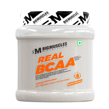 Bigmuscles Nutrition Real BCAA Powder, Vegan Micronized BCAA Supplement, 5g per Serving (14)