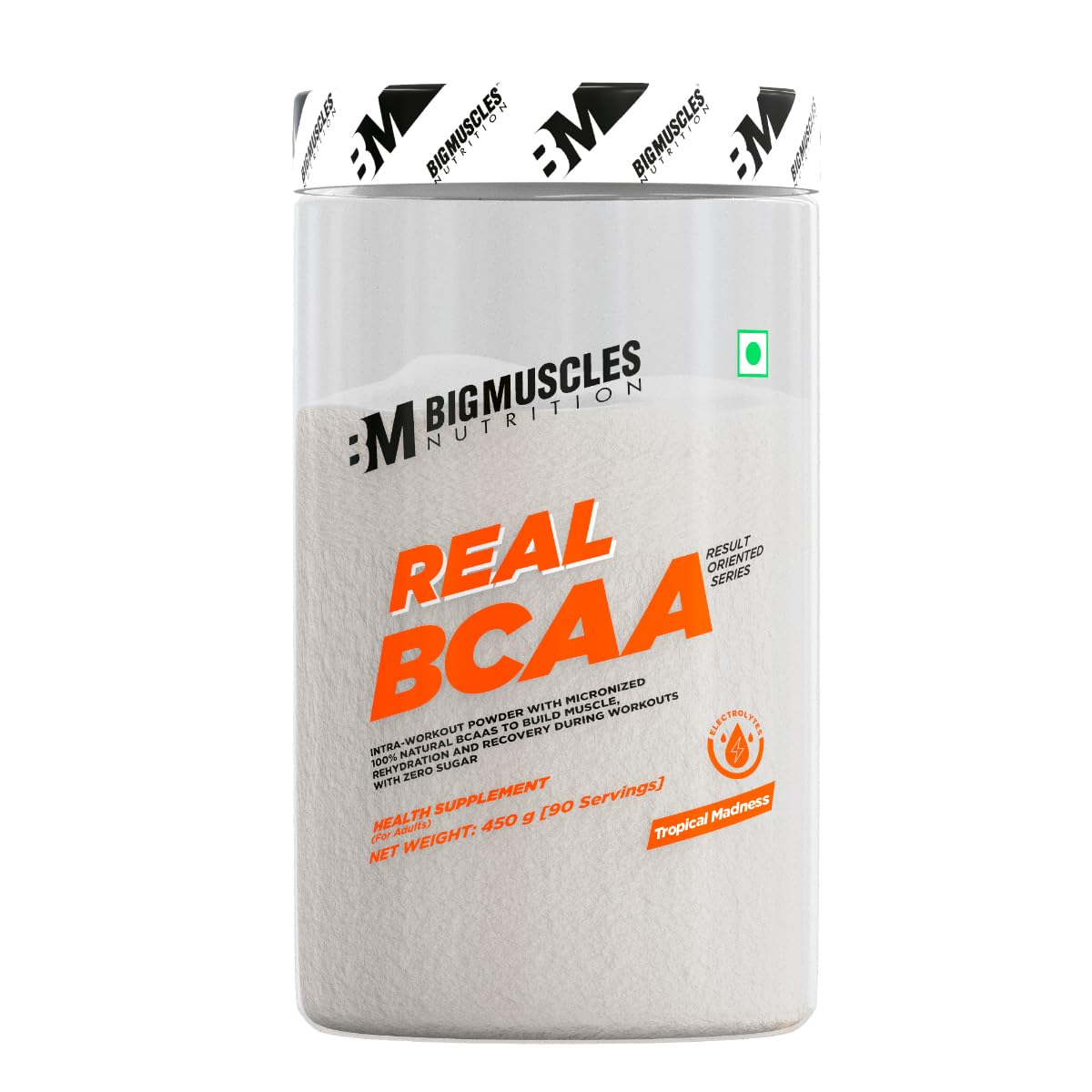 Bigmuscles Nutrition Real BCAA Powder, Vegan Micronized BCAA Supplement, 5g per Serving (17)