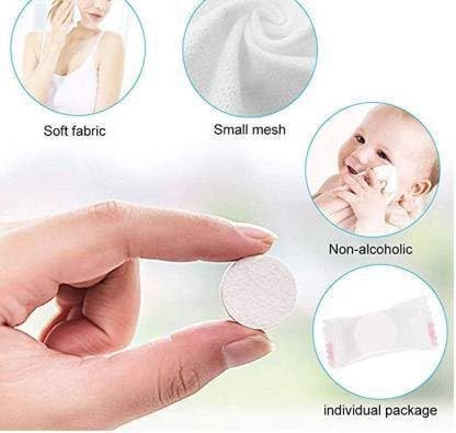 Bindian Compressed Towel Tablets, Water Activated Coin Tissue, Disposable Facial Cleansing Makeup Remover Pads, Pack of 20 - 