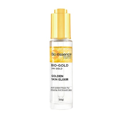 Bio Essence 24K Gold Skin Elixir Vitamin C Face Serum with Argan Oil and Hyaluronic Acid, 30g