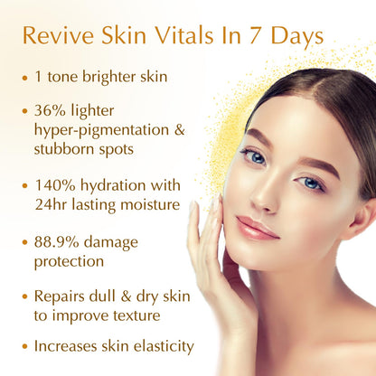 Bio Essence 24K Gold Skin Elixir Vitamin C Face Serum with Argan Oil and Hyaluronic Acid, 30g - label detail