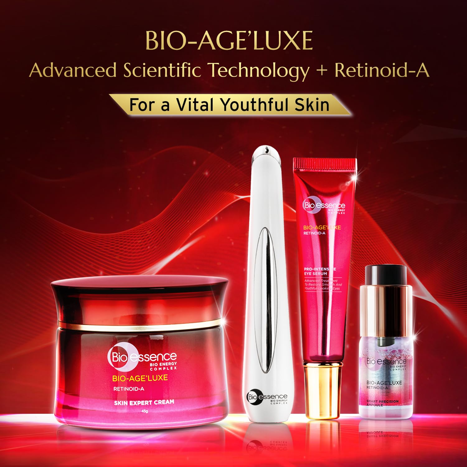Bio Essence Bio-Age'Luxe Skin Expert Cream, 45g, Face Moisturizer with Retinoid A - close-up detail