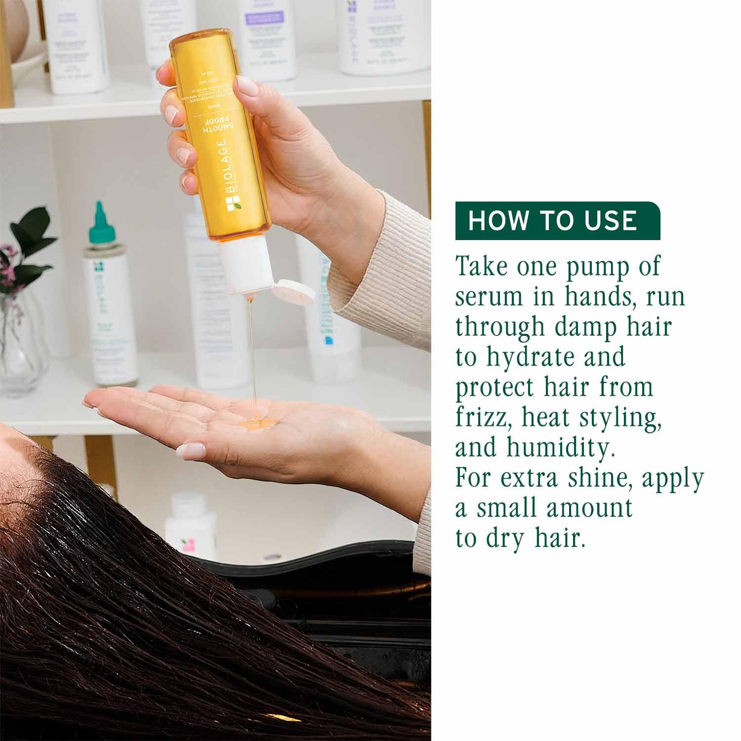 Biolage Smooth Proof 6-in-1 Hair Serum, 100ml, Avocado & Grape Seed Oil, Vegan & Cruelty-Free - size and scale