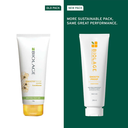 Biolage Smooth Proof Anti-Frizz Conditioner with Camellia Oil and Glycerin, Vegan and Cruelty-Free - front view