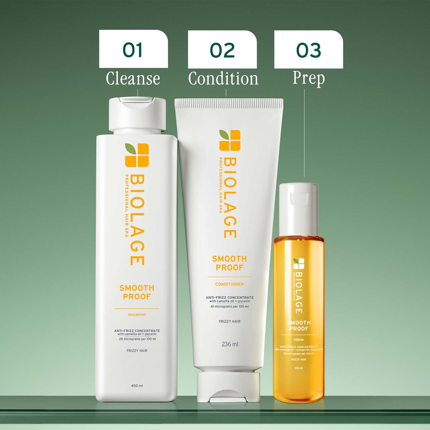 Biolage Smooth Proof Anti-Frizz Conditioner with Camellia Oil and Glycerin, Vegan and Cruelty-Free - size and scale