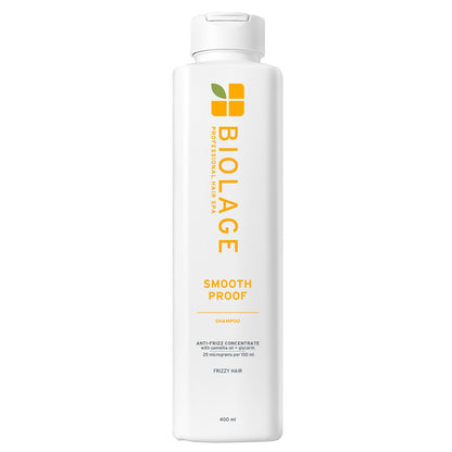 Biolage Smooth Proof Anti-Frizz Shampoo, 400ml, with Camellia Oil and Glycerin, Vegan Formula, Cruelty-Free, Unisex