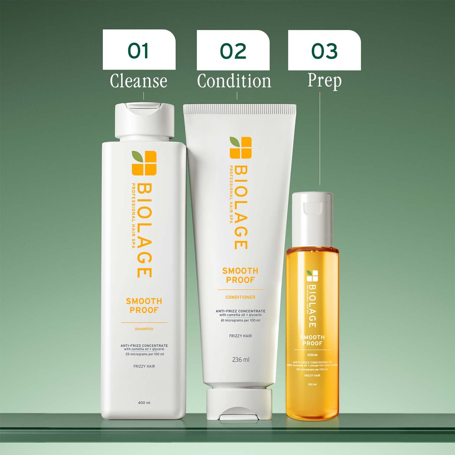 Biolage Smooth Proof Anti-Frizz Shampoo, 400ml, with Camellia Oil and Glycerin, Vegan Formula, Cruelty-Free, Unisex - size an