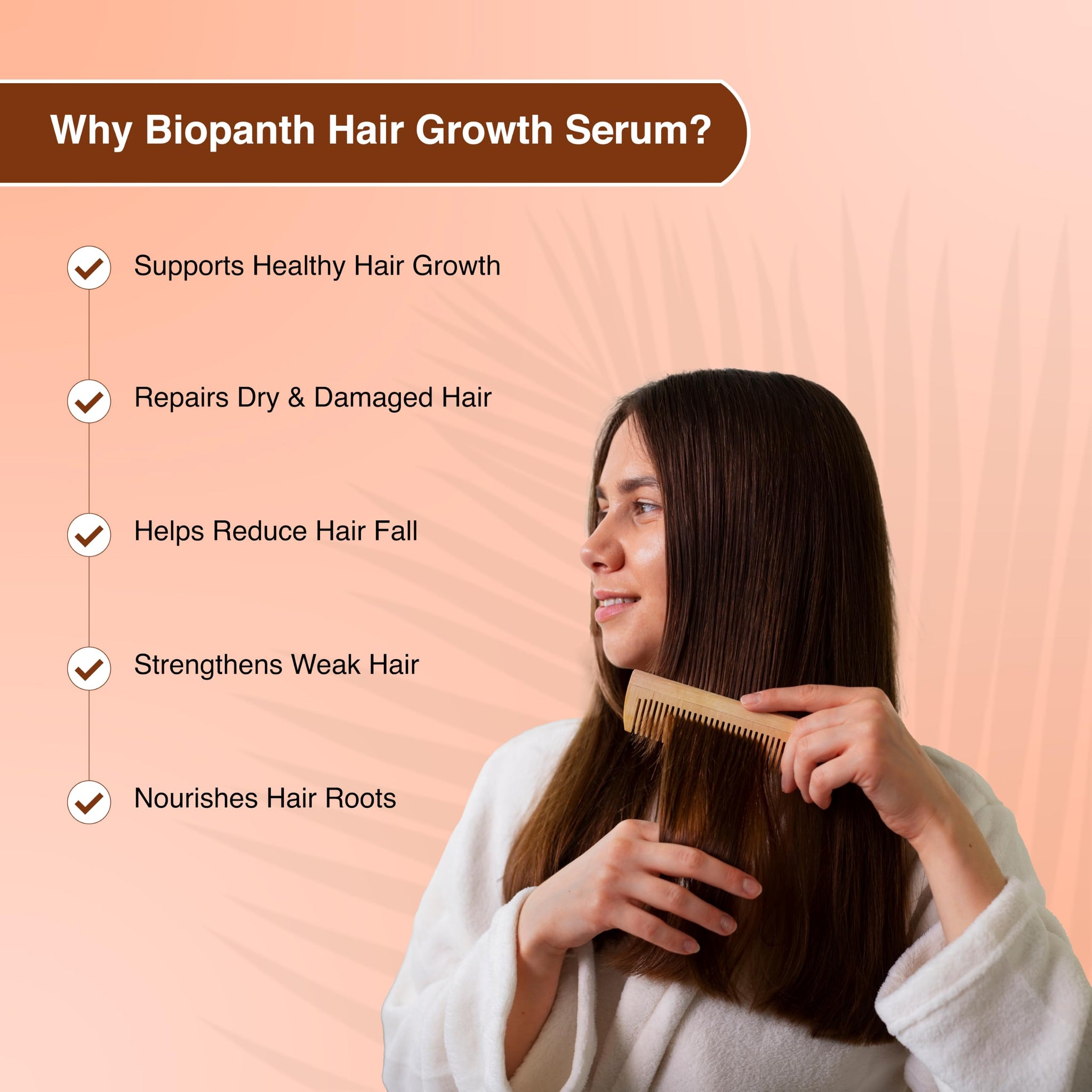Biopanth Advanced Hair Growth & Scalp Serum – 3% Redensyl, 4% Anagain, 2% Baicapil, Caffeine & Keratin | Hair Fall Control Se