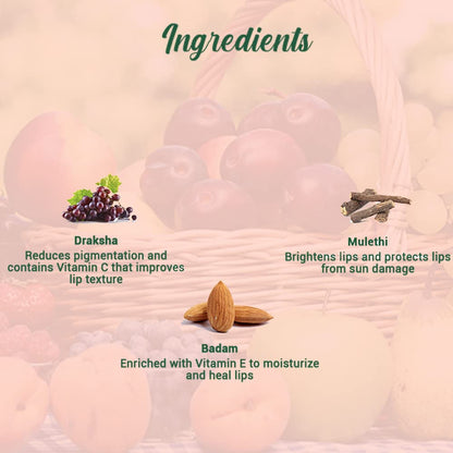 Biotique Bio Fruit Moisturizing Lip Balm with Botanical Extracts, 12g, All Skin Types - packaging