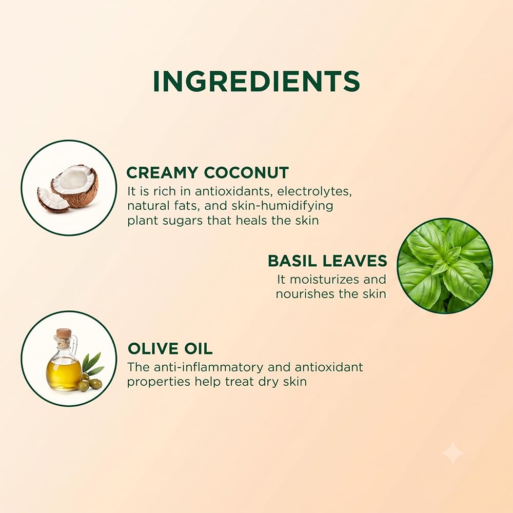Biotique Creamy Coconut Body Lotion, Botanical Moisturizer for Extra Dry Skin - label detail (10)