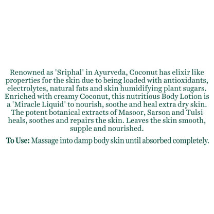 Biotique Creamy Coconut Body Lotion, Botanical Moisturizer for Extra Dry Skin - packaging