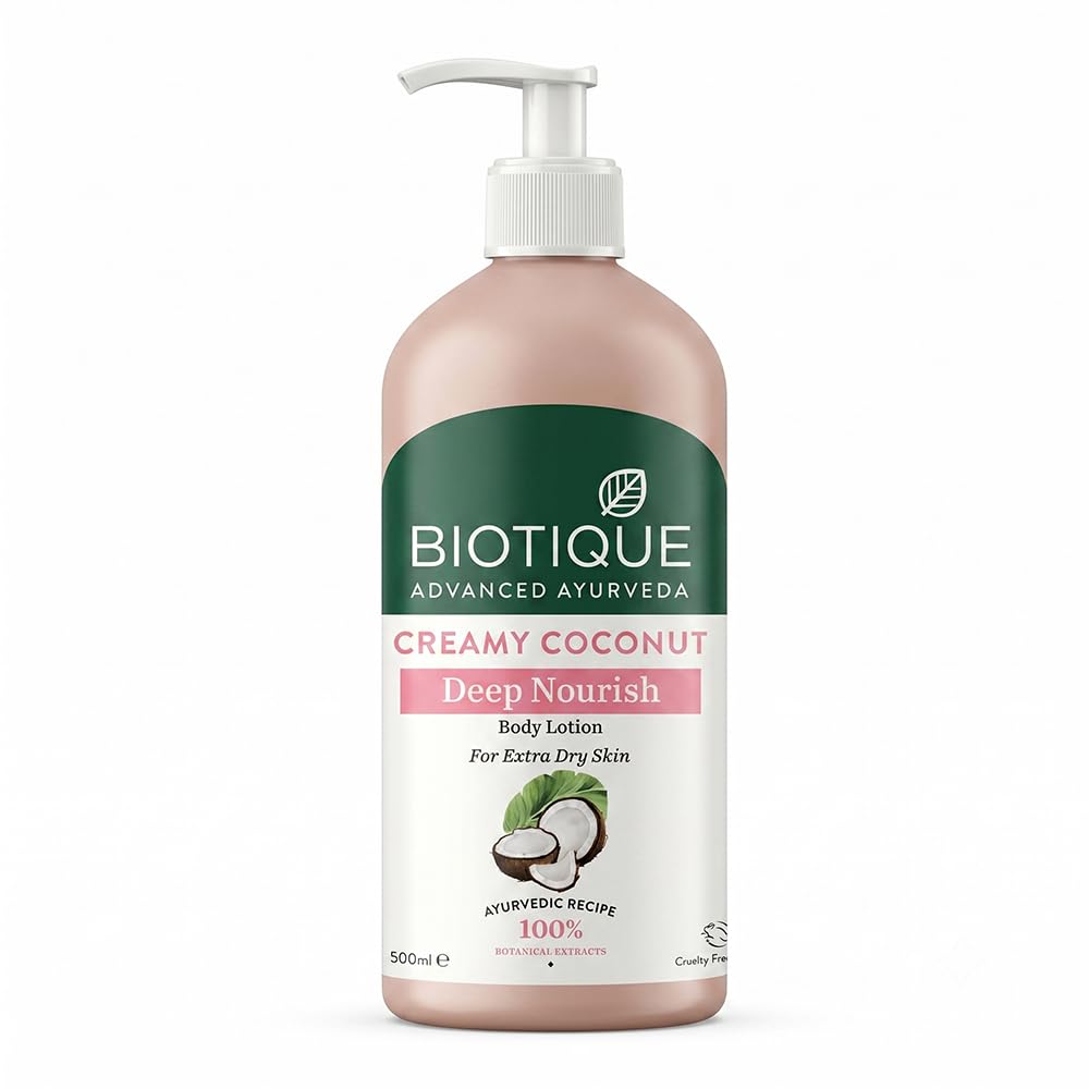Biotique Creamy Coconut Body Lotion, Botanical Moisturizer for Extra Dry Skin (6)