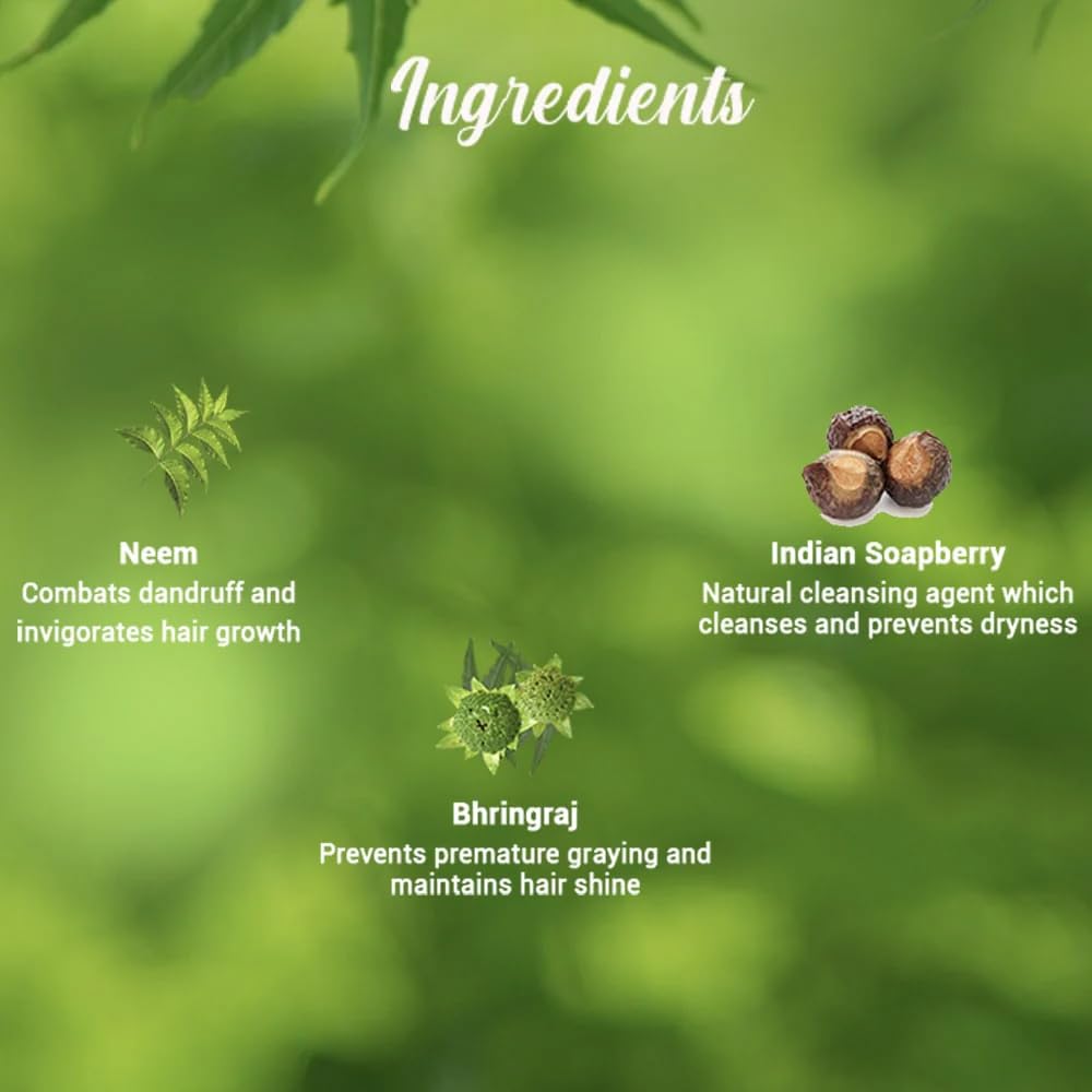 Biotique Fresh Neem Shampoo and Conditioner, Botanical Hair Cleanser with Bhringraj and Reetha - packaging (10)