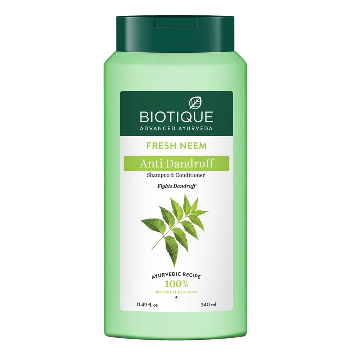 Biotique Fresh Neem Shampoo and Conditioner, Botanical Hair Cleanser with Bhringraj and Reetha (20)