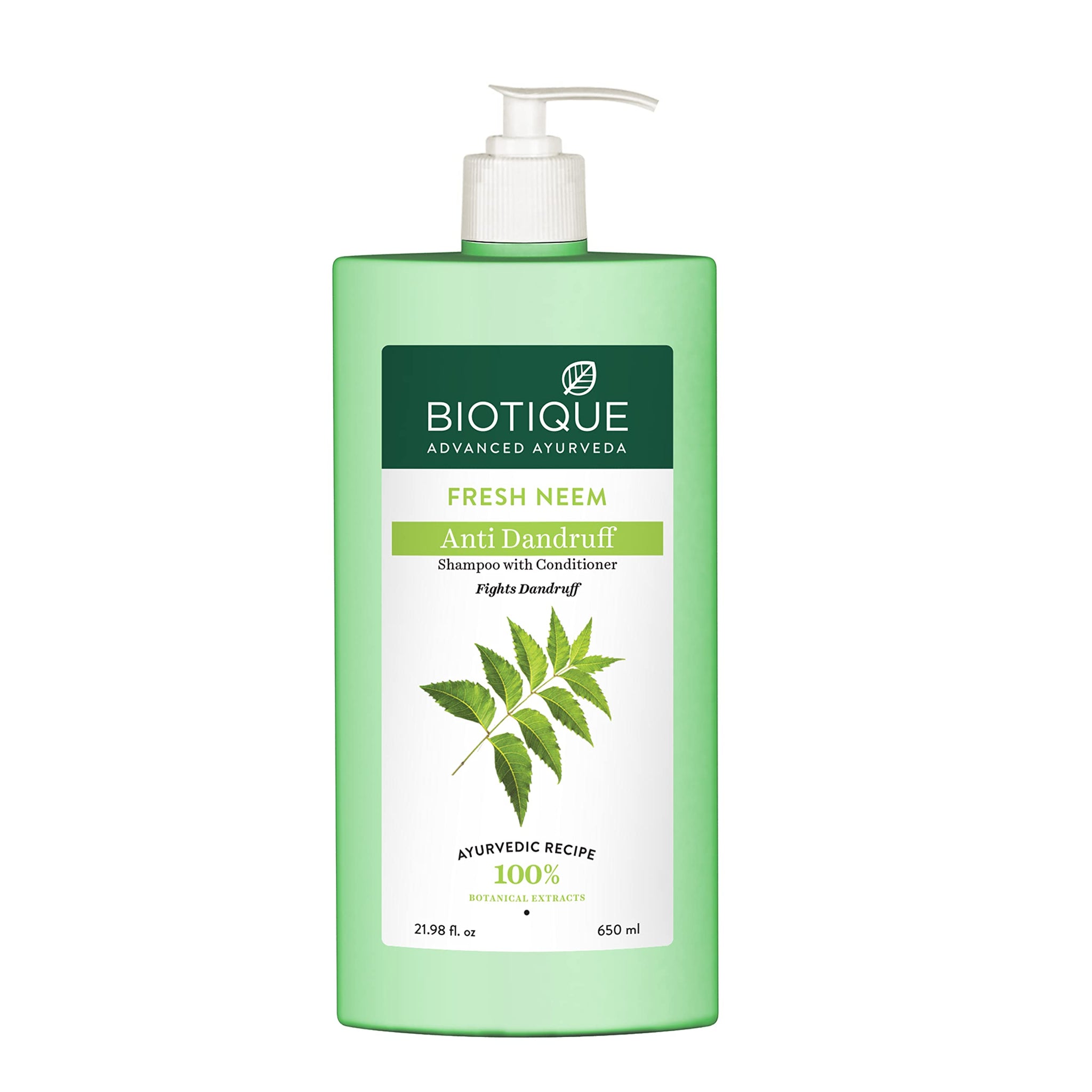 Biotique Fresh Neem Shampoo and Conditioner, Botanical Hair Cleanser with Bhringraj and Reetha (26)
