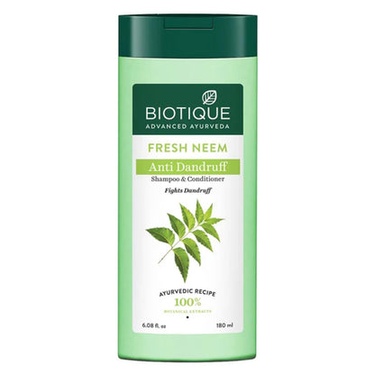 Biotique Fresh Neem Shampoo and Conditioner, Botanical Hair Cleanser with Bhringraj and Reetha (7)