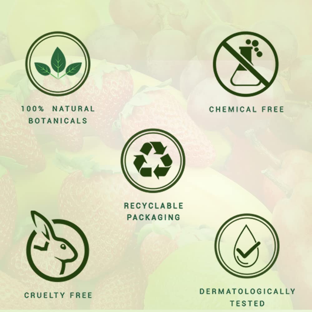 Biotique Fruit Brightening Face Wash, 100% Botanical Extracts, Soap-Free, All Skin Types - label detail
