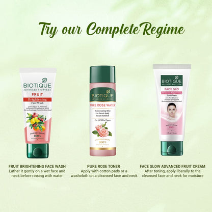 Biotique Fruit Brightening Face Wash, 100% Botanical Extracts, Soap-Free, All Skin Types - close-up detail