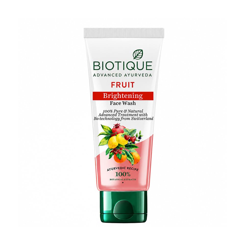 Biotique Fruit Brightening Face Wash, 100% Botanical Extracts, Soap-Free, All Skin Types (8)