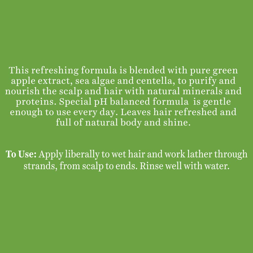 Biotique Green Apple Shine & Gloss Shampoo and Conditioner, Botanical Hair Cleanser with Green Apple Extract, pH-Balanced For