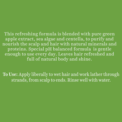 Biotique Green Apple Shine & Gloss Shampoo and Conditioner, Botanical Hair Cleanser with Green Apple Extract, pH-Balanced For