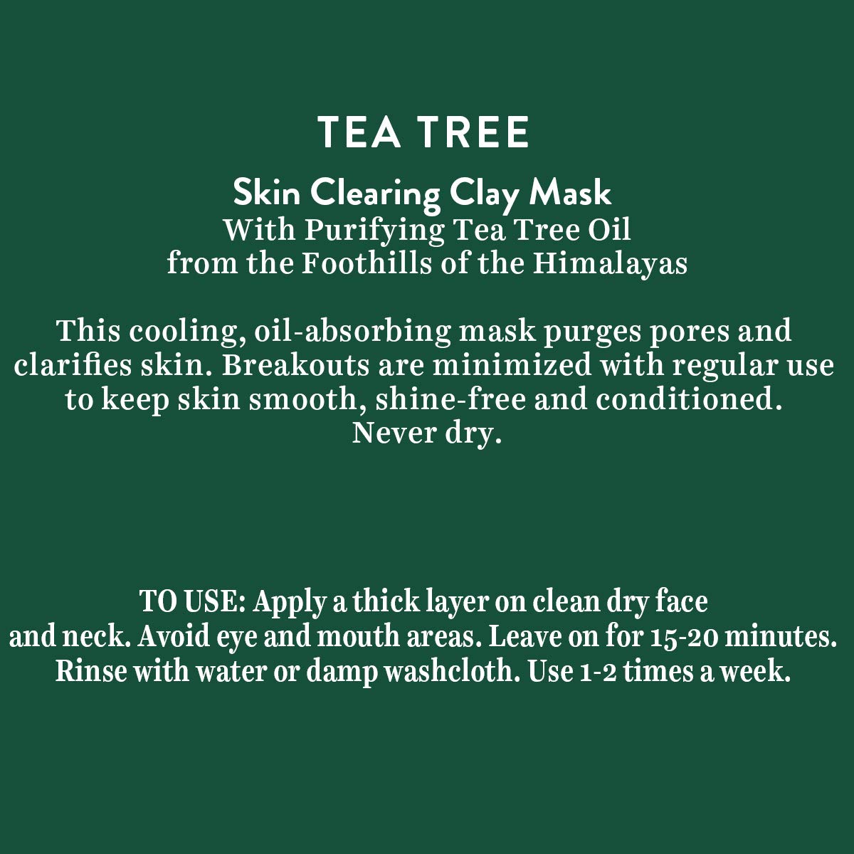 Biotique Tea Tree Skin Clearing Eye Mask, Green, Gel Eye, 15g, Eye Masks - label detail (10)